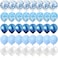 Party Time 40-Pieces 12inch Blue Theme Balloons Set with Confetti Balloon, Marble Balloon and Latex Balloons For Wedding Birthday Party Decoration - Party Supplies