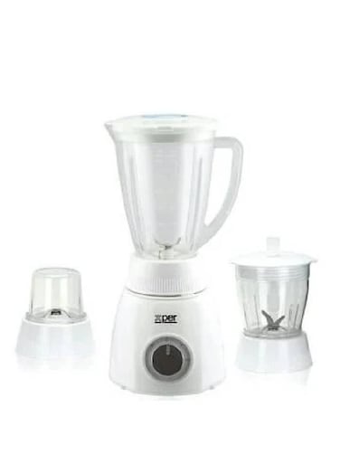 Haam Blender 400W, 1.6L, With Chopper And Grinder, White, XPTB-200PW