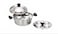 TAJ - Stainless Steel Idly Pot 8 pits 2 Plates - Silver