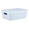 Storage Box With Lid White 11L