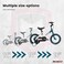 Mogoo Spark Kids Magnesium Alloy Lightweight Bike For 2-8 Years Old Boys Girls, Adjustable Height, Disc Handbrakes, Reflectors, Gift For Kids, 12in 14in 16-Inch Bicycle With Training Wheels