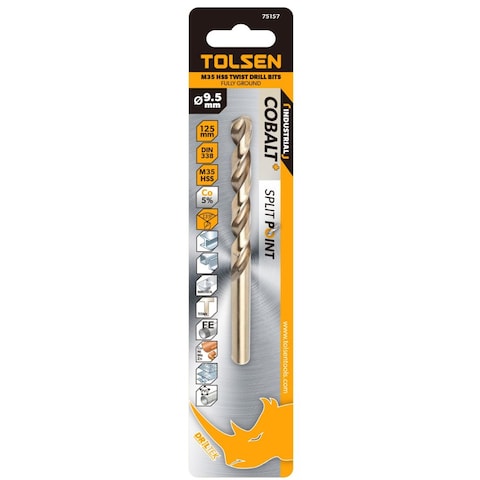 Tolsen HSS Twist Drill Bit, 75155, 8.5x117MM