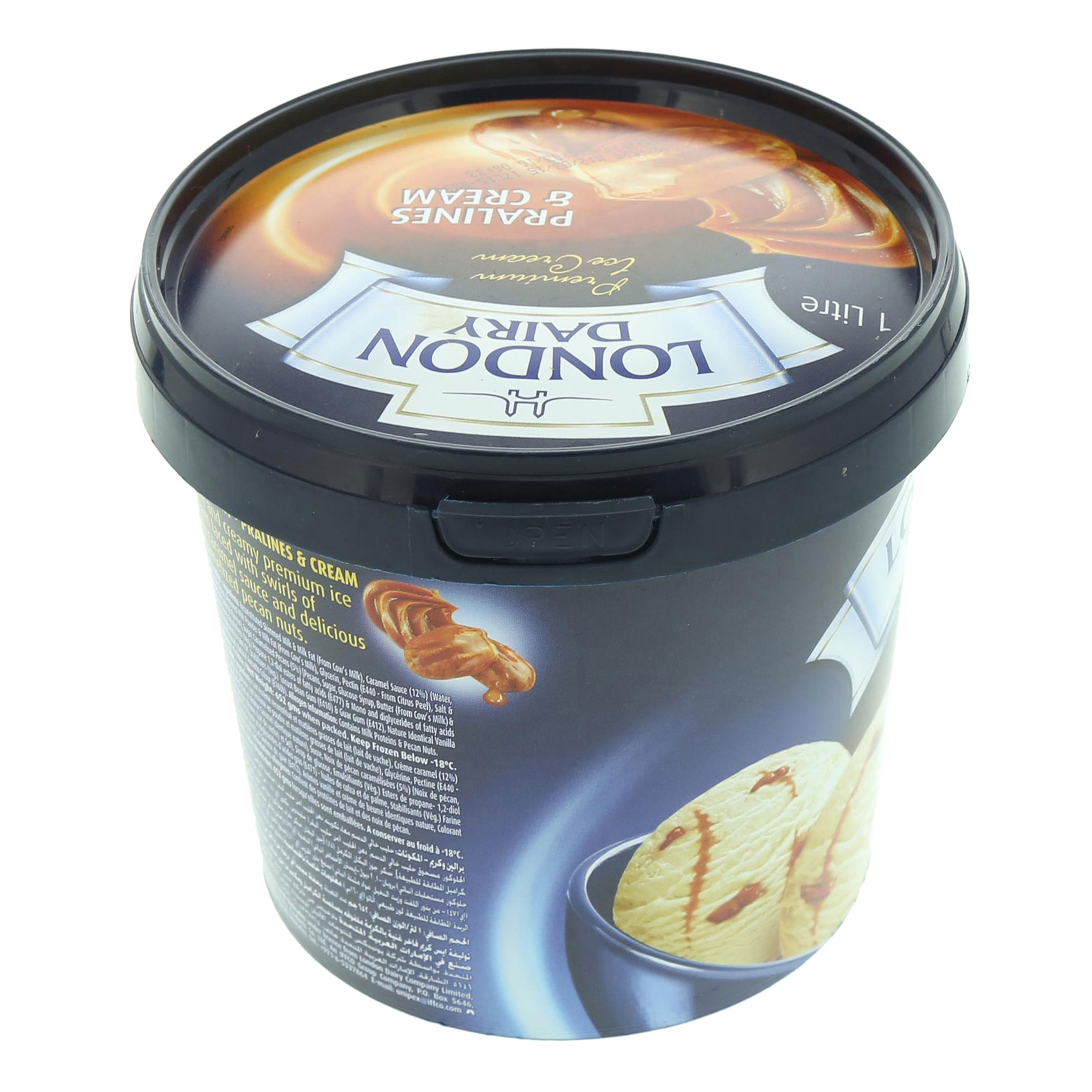 London Dairy Pralines And Cream Ice Cream 1L