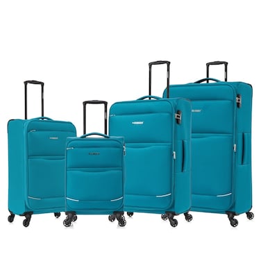 STARGOLD Lightweight Fabric 4 Pieces Luggage Set Trolley Bag With 4 Spinner Wheels