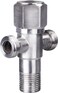 Wall Mounted Angle Valve/Diverter for Mixer Tap, Wall Connection 1/2 Inch with Single Lever, 1/2 Inch Outflow, Chrome