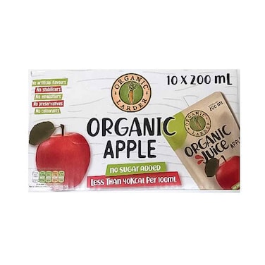 Organic 75% Apple Juice 200ml X10