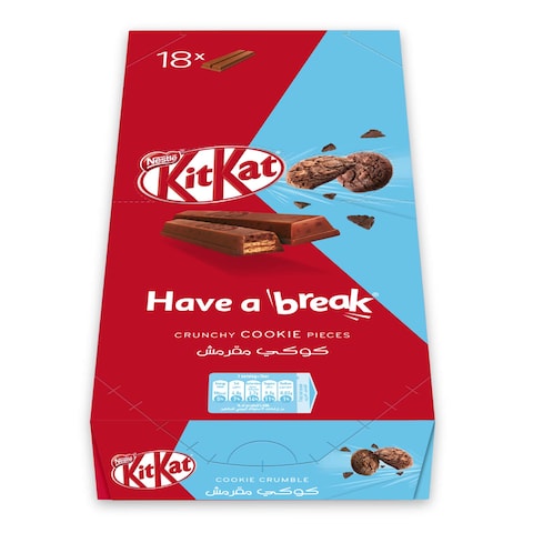Nestle Kitkat 2 Finger Chocolate Wafer With Cookie - 19.5 grams - 18 Pieces