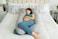 BLUEBERRY PREGNANCY PILLOW-LUXURY BODY PILLOW-BACK PAIN SUPPORT WITH SOFT VELVET COVER-JUMBO SIZE-65" LONG -GREY