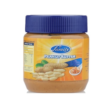 زبدة الفول السوداني العائلية كريمية وبدون سكر 340 غرام