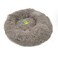 Grizzly Velor Plush Round Bed Beige Large - 71 x 20cm