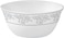 Royalford Velvett Collection 4" Area Grey Salad Bowl- Rf11749 Opalware, Light-Weight Food-Grade Bowl With Elegant Floral Design Dishwasher-Safe And Freezer-Safe, White And Grey
