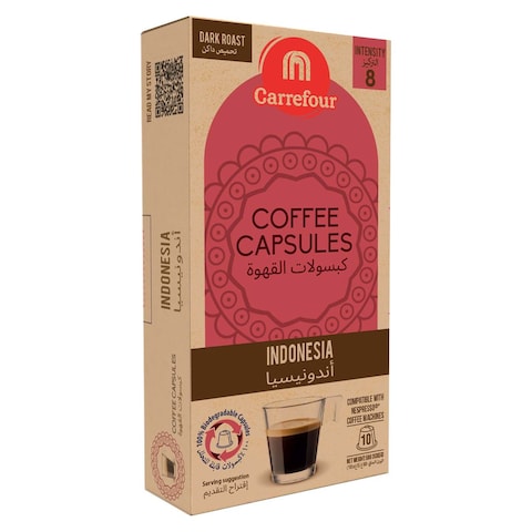 Carrefour Indonesia Dark Roast Coffee 10 Capsules