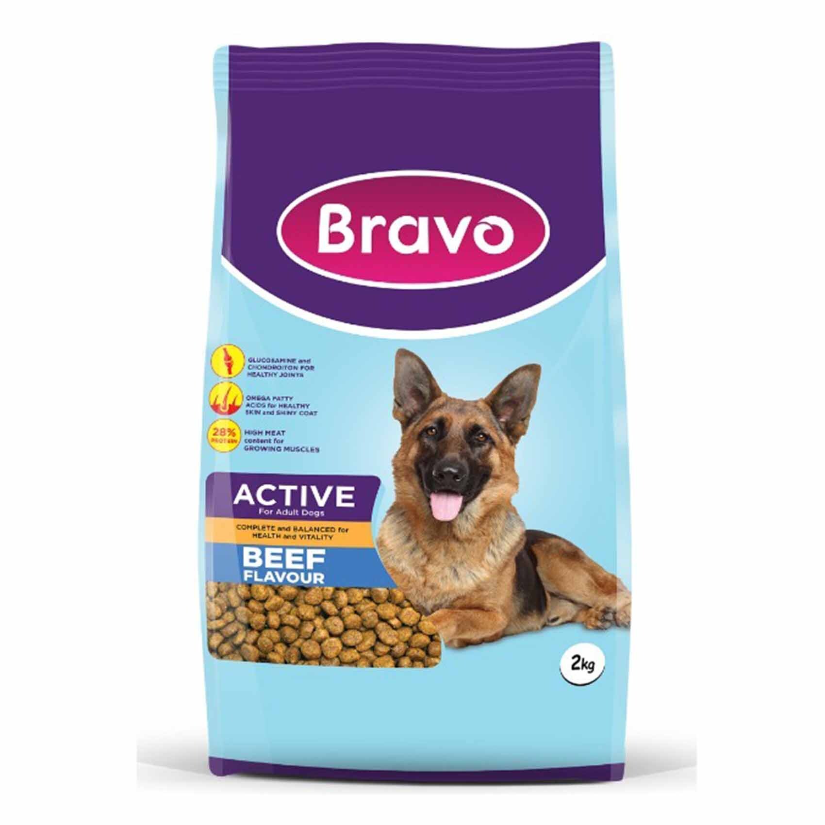 Buy Bravo Beef Flavour Active Dog Food 15Kg Online Carrefour Kenya