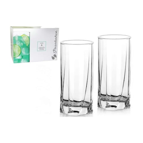 Pasabahce Luna Hiball Glass Set - 375 CC - 6 Pieces