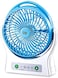 Fitto Battery Operated Clip on Stroller Fan, Portable Mini Desk Fan, Rechargeable, Blue