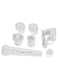 Find Back 5-In-1 Multi-Function Electric Hair Removal With Massager Brush White 1150G