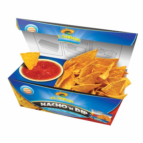 El Sabor Nacho N Dip Salted Nacho Chips 175G