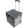 25kg Folding Shopping Trolley Storage Boot Cart Box (Black-Grey)