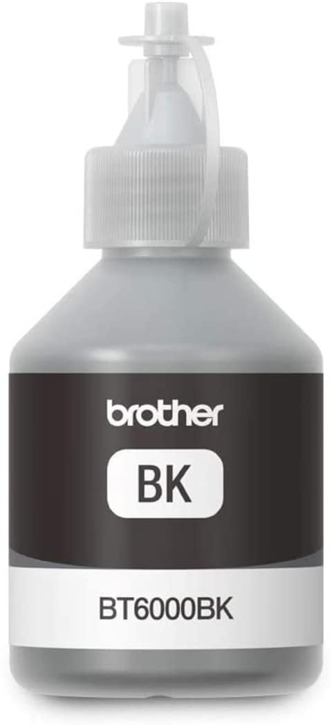 Brother Genuine Bt6000Bk Standard Yield Black Ink Bottle For Ink Tank Printers