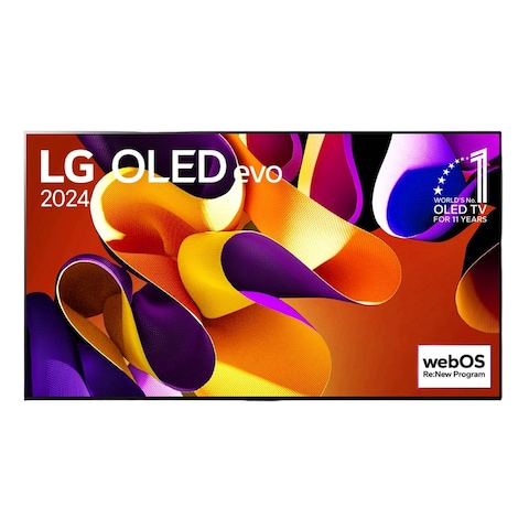 إل جي G4 إيفو تلفزيون ذكي بشاشة UHD OLED مقاس 77 بوصة G46LA - أسود