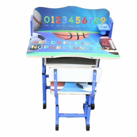 Concept Study Desk With Chair Blue #A156-5