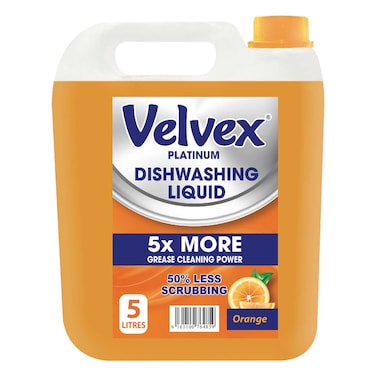 Velvex Dishwashing Liquid Orange 5L