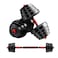 Fitness Plastic Dumbbells Adjustable Dumbbells Unisex Fitness Barbell Steel A Pair of PU Dumbbells Household Set 20kg