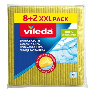 Vileda sponge cloth 8+2 pieces