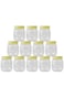 ALSAQER 12-Pieces (500 ml) Plastic Spice Storage Pet Jar -Sunpet Round Clear Jars with lid-Plastic Transperent Pet Bottles