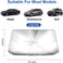 Geeni Car Sun Shade for Windshield Foldable Sunshades Umbrella for Car Front Windshield, Easy to Store and Use Protect Vehicle from UV Sun and Heat Fits Windshields