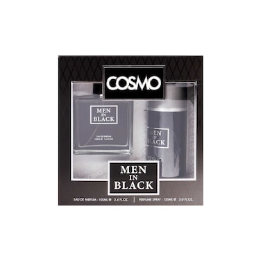 Cosmo Men In Black 100ml Eau De Toilette +150ml