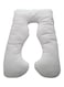 Generic - U Shaped Maternity Pillow Cotton Blend White 140x80centimeter