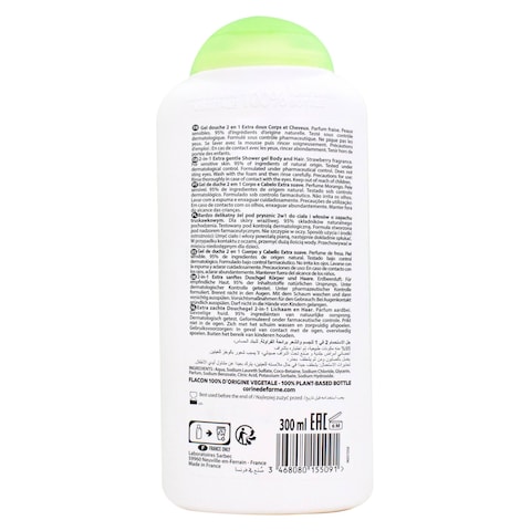 Corine De Farme 2-In-1 Hair And Body Shower Gel Strawberry Red 300ml