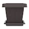 Cosmoplast Cedargrain Rectangular Planter With Tray Dark Brown 18inch