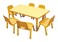 Rbwtoys Compatible Activity Plastic Adjustable Kids Rectangular Table And Chair Set RW-17139 Size, 120&times;60&times;35cm