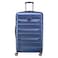 Delsey Air Armour 4 Wheel Expandable Hard Casing Luggage Trolley 80cm Night Blue