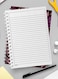 Lowha Spiral Notebook With 60 Sheets And Hard Paper Covers With Floral Design, For Jotting Notes And Reminders, For Work, University, School
