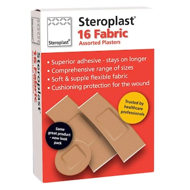 Steroplast Plaster Astd Fabric 16&#39;S