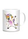 Fm Styles Dabbing Unicorn Funny Printed Mug White 10cm