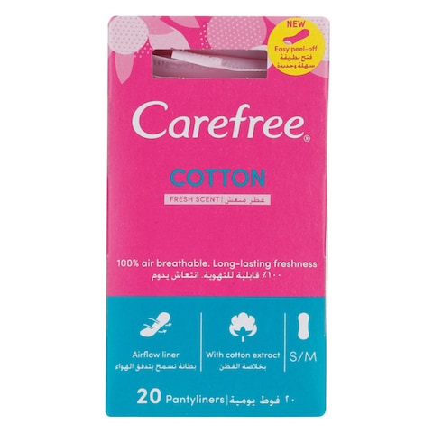 Buy CAREFREE PANTYLINERS FRESH SCENT X20 in Kuwait