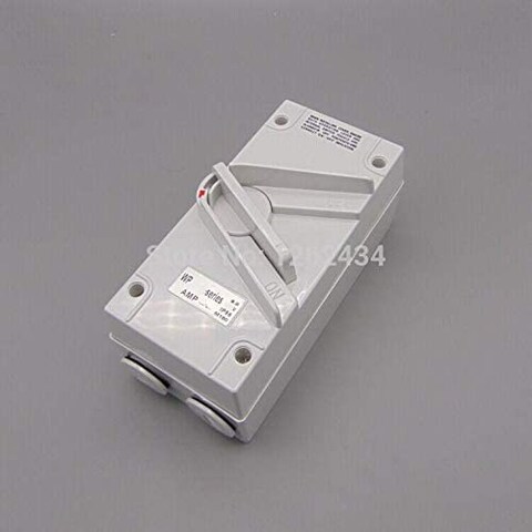 1P 35A waterproof isolating switch, load switch IP56 outdoor waterproof safety switch mounted isolation switch