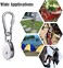 ABBASALI 10mm Thick Heavy Duty Spring Snap Hook Carabiner Screw Lock Keyring 3 Pcs Pack