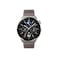 Huawei Watch GT 3 Pro 46MM Classic Light Titanium Case Gray Leather Strap