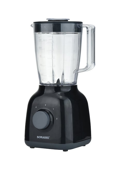 Sonashi 2 In 1 Countertop Blender With Unbreakable Jar &amp; Grinder 1.25 L 350 W SB-144N Black