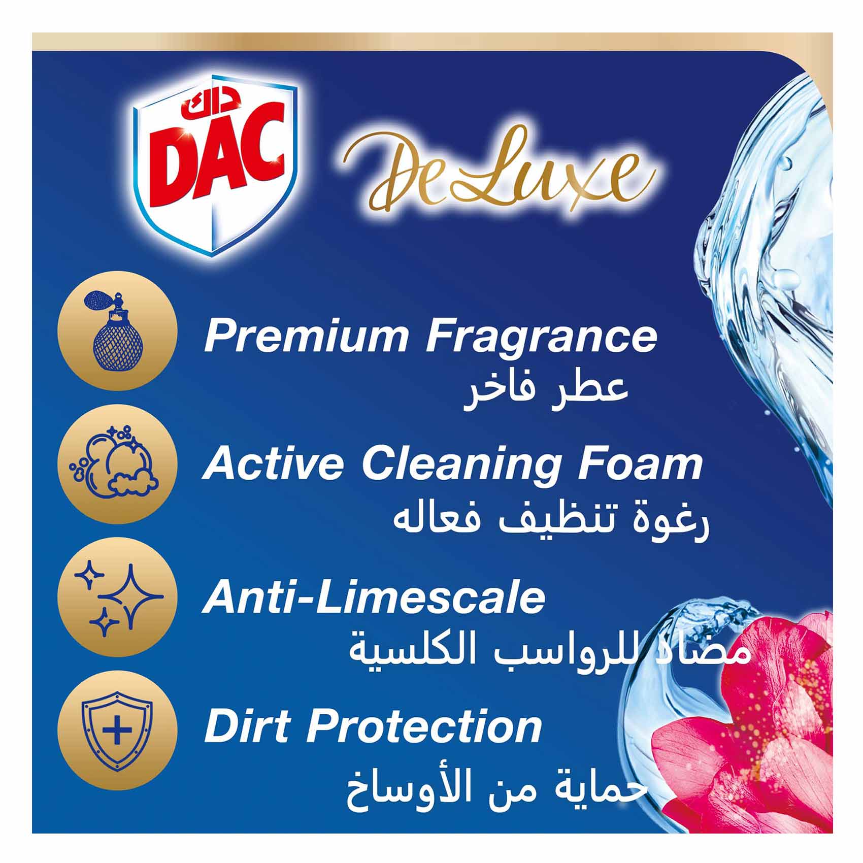 Dac Deluxe Delicate Magnolia Toilet Rim Block 150g