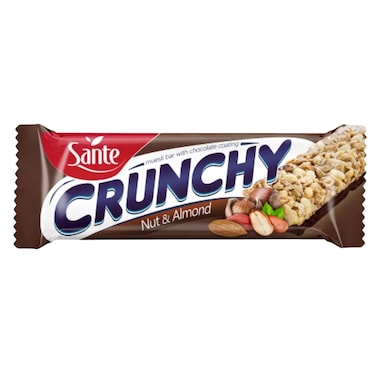 Sante Crunchy Nut And Almond With Chocolate Muesli Bar 40g
