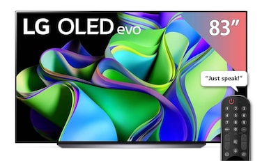 LG 83-inch 4K UHD OLED Evo Smart TV with Built-in Receiver - OLED83C36LA
