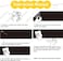 Generic Thickened Waterproof Chalkboard Printed Wall Paper Wall Dry Erase Self-Adhesive Blackboard Sticker, Blackboard Decal Vinyl Wall Sticker Board Wallpaper (78.7&rdquo; &times; 17.7&rdquo;)