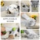 ZALCOON Silicone Dishwashing Gloves Reusable Rubber Cleaning Gloves, Dishwashing Gloves Silicone Glove Brush, Washing Gloves for Kitchen, Housework, Car, Bathroom, Clothes, Pet (Gray)