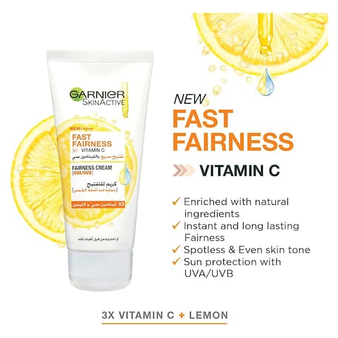 Garnier Skin Active Fast Fairness Day Cream with Vitamin C and Lemon - 25 ml